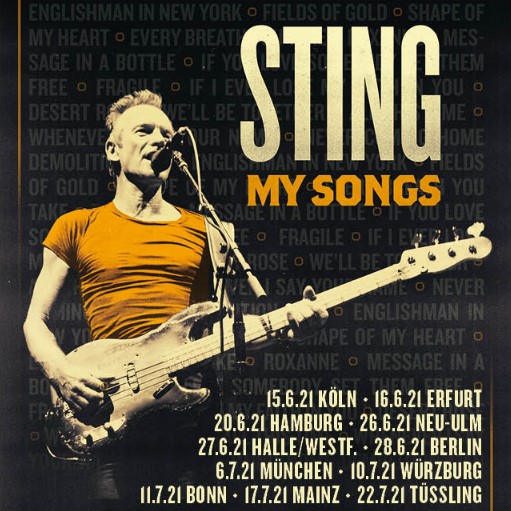 Sting - My Songs Tour 2021