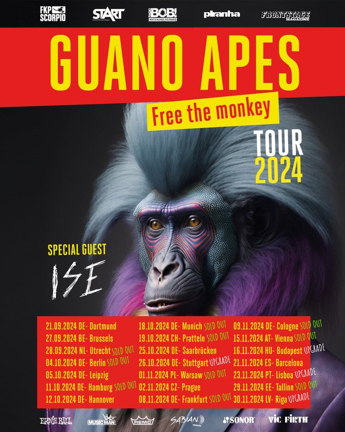 GUANO APES: „Free the Monkey“-Tour 2024