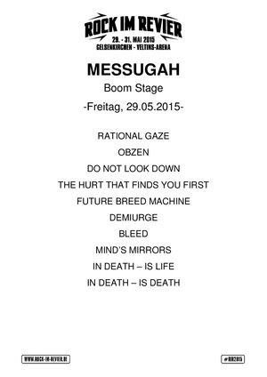 Setlist Meshuggah © www.Rock-im-Revier.de